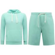 Trainingspak Enos Hoodie Joggingshort SET Mint