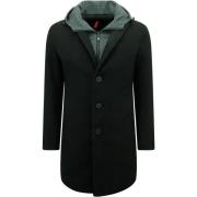 Parka Jas Enos E Getailleerde Mantel Capuchon