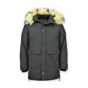 Parka Jas Enos Lange Parka Jas Bontkraag