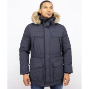 Parka Jas Enos Lange Parka Jas Faux Bontkraag