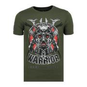 T-shirt Korte Mouw Local Fanatic Savage Samurai Print G