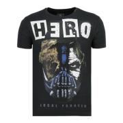 T-shirt Korte Mouw Local Fanatic Hero Mask N