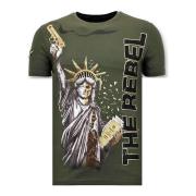 T-shirt Korte Mouw Local Fanatic Rhinestone The Rebel