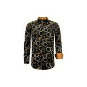 Overhemd Lange Mouw Tony Backer Luxe Satijn Print