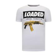 T-shirt Korte Mouw Local Fanatic Stoere S Loaded Gun