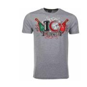 T-shirt Korte Mouw Local Fanatic I Love Turkey