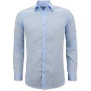 Overhemd Lange Mouw Enos Linnen Regular Fit Licht