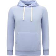 Sweater Enos Hoodie Effen Hoodie Licht