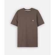 T-shirt Korte Mouw Oxbow Effen geborduurd T-shirt met 4 flarden borduu...