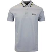 Polo Shirt Korte Mouw BOSS Paddy Pro Polo Shirt Dark Grey/Yellow