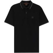 Polo Shirt Korte Mouw BOSS Slim Fit Passertip Polo Shirt Black