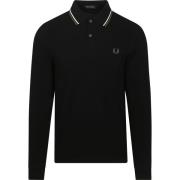 Polo Shirt Lange Mouw Fred Perry Longsleeve Polo Zwart W54