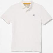 Polo Shirt Korte Mouw Timberland TB0A6BX4 MILLERS RIVER-1001 WHITE
