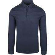 Hydraterend en voedend Desoto Longsleeve Poloshirt Essential Navy