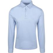 Hydraterend en voedend Desoto Longsleeve Poloshirt Essential Lichtblau...