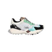 Lage Sneakers Exé Shoes EXÉ Sneakers 8830-1 - Black/Aqua Green