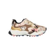 Lage Sneakers Exé Shoes EXÉ Sneakers 3020-10 - Brown Snake Lea
