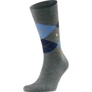 Socks Burlington Wol Edinburgh Melange Grijs 6337