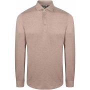 Polo Shirt Lange Mouw R2 Amsterdam R2 Camicia Polo Jersey Beige