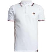 Polo Shirt Korte Mouw Trojan Driekleurig piqué poloshirt met punt