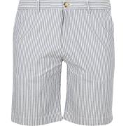 Broek Mcgregor Shorts Striped Seersucker Medium Blue