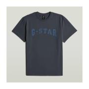 T-shirt Korte Mouw G-Star Raw D26840 C336 FELT LOGO R T