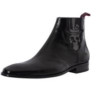 Laarzen Jeffery-West Chelsea-laarzen van gepolijst leer met schedel
