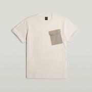 T-shirt Korte Mouw G-Star Raw D26844 C784-1603 WHITEBAIT