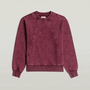 Sweater G-Star Raw D27173-D969 WASHED A LINE SCRIPT-H732 MAROON SMOKEY