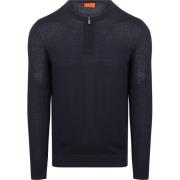 Sweater Suitable Crew Zip Merino Navy