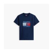 T-shirt Korte Mouw Tommy Jeans TJM SLIM RWB FLAG TEE EX