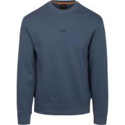 Sweater BOSS Trui Smallcrew Blauw