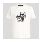 T-shirt Korte Mouw Karl Lagerfeld IKON SKETCH DUO T-SHIRT