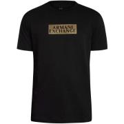 T-shirt Korte Mouw EAX T-shirt met diagonaal logo