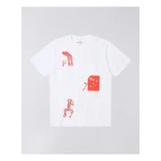 T-shirt Korte Mouw Edwin I035783 DAKUTA-02.67 WHITE