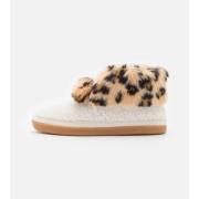 Broek Toms celeste natural faux shearling/ leopard pantoffel