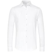 Overhemd Lange Mouw Desoto Overhemd Piqué Strijkvrij Wit