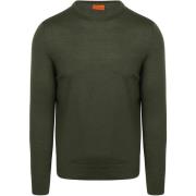 Sweater Suitable Merino Pullover Military Groen
