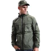 Windjack Marshall Artist Crux Hooded Overshirt Jacket Moss