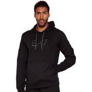 Trainingsjack Ea7 Emporio Armani Visibility Cotton Hoodie Black/Black