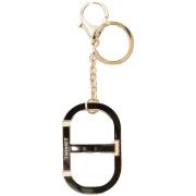 Sleutelhanger Twin Set Portachiavi In Metallo Con Oval T E Moschettone