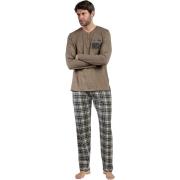 Pyjama's / nachthemden Admas Pyjama broek top lange mouwen Never Give ...
