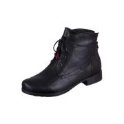 Hoge Sneakers Think Denk Schwarz Goat Lammfell