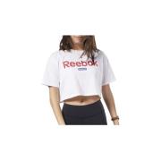 T-shirt Korte Mouw Reebok Sport Linear Logo Crop Tee