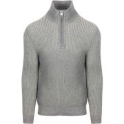 Trui Marc O'Polo Halfzip Rib Grey