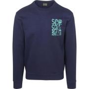 Sweater Scotch &amp; Soda Sweater Logo Navy