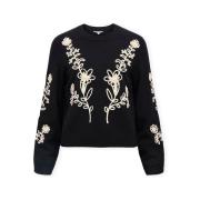 Trui Object Noos Laney Rubin Knit - Black/Sandshell