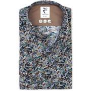 Overhemd Lange Mouw R2 Amsterdam R2 Overhemd Poplin Triangle Print Gro...