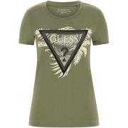 T-shirt Korte Mouw Guess Cn Ss Triangle Palm Print