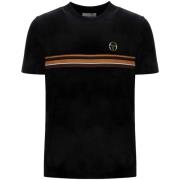 T-shirt Korte Mouw Sergio Tacchini Ayme Velour T-Shirt Black/Gold